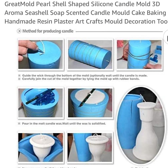 BRAND NEW SILICONE SHELL MOLD FOR DIY CANDLE MAKING !!! 🐚🌊 - Picture 7 of 8